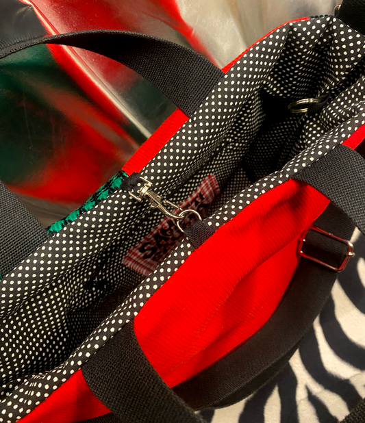 Molli-laukku • vihreä + punainen