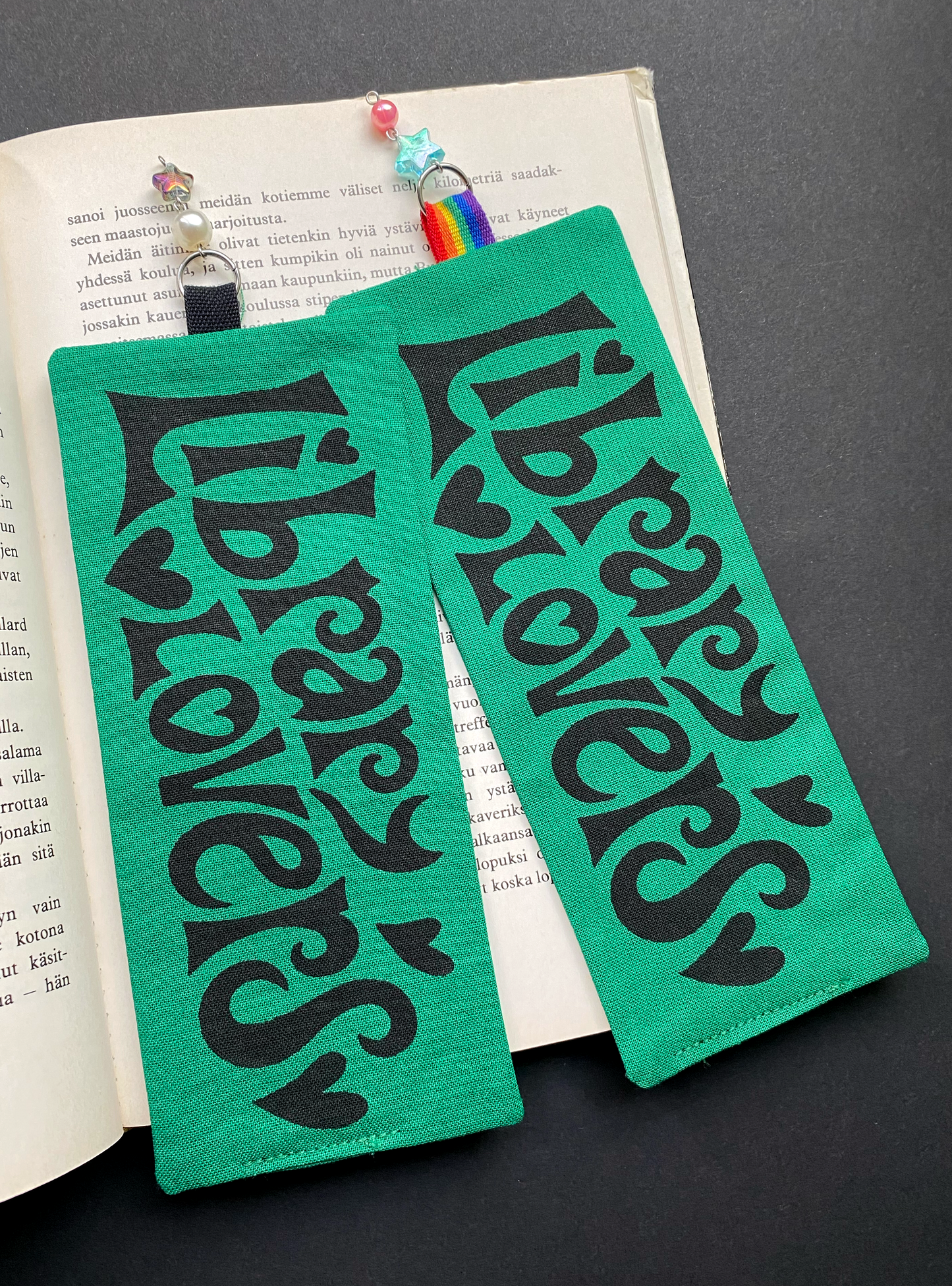 Library lovers • kangaskirjanmerkki vihreä