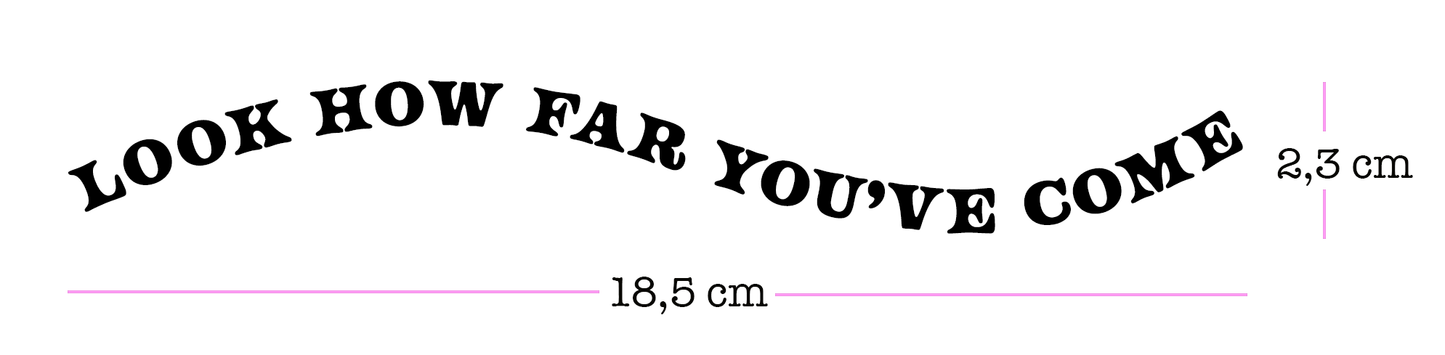 Look how far you've come • peilitarra