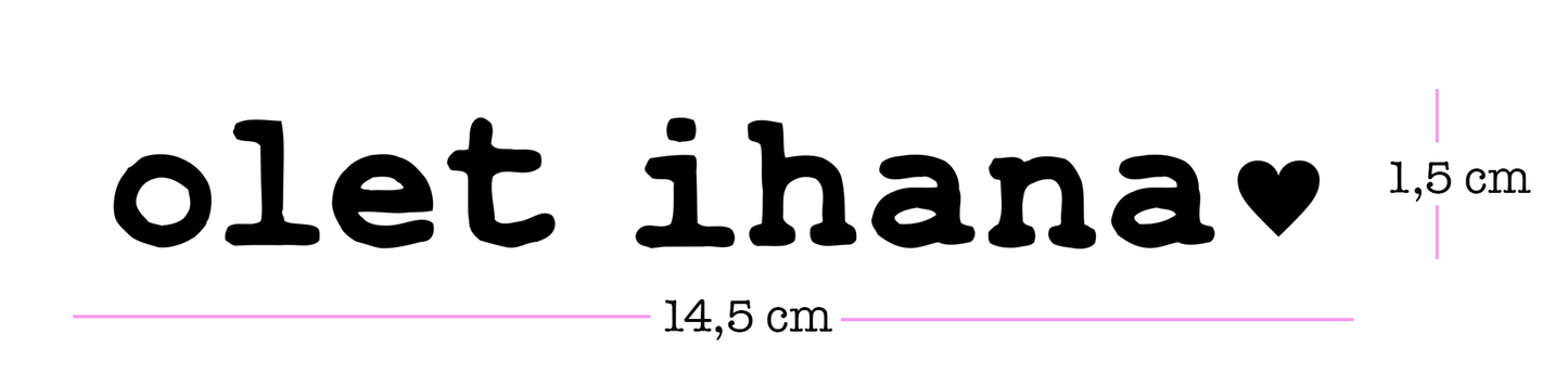 Olet ihana • peilitarra