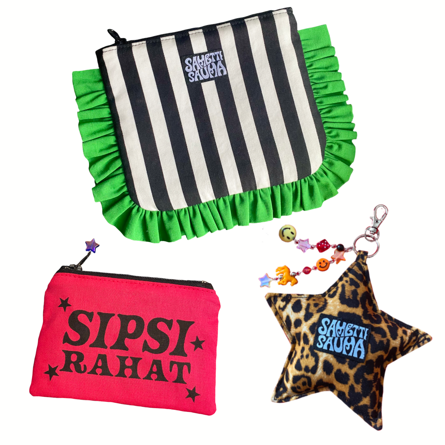 Pussukat, laukut & bag charms