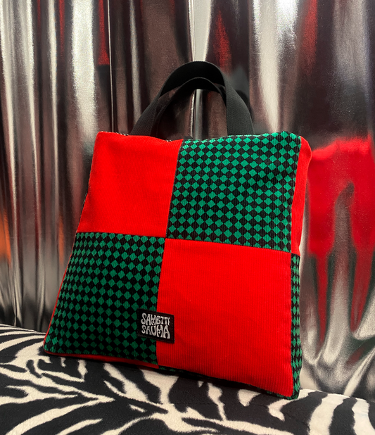 Molli-laukku • vihreä + punainen