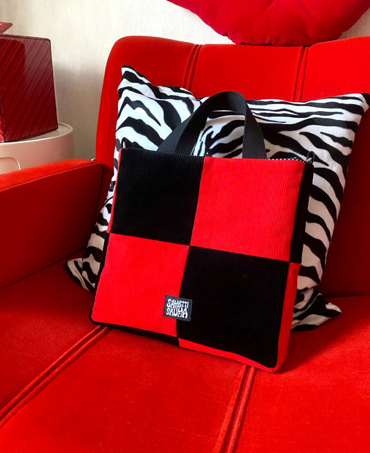 Molli-laukku • musta + punainen