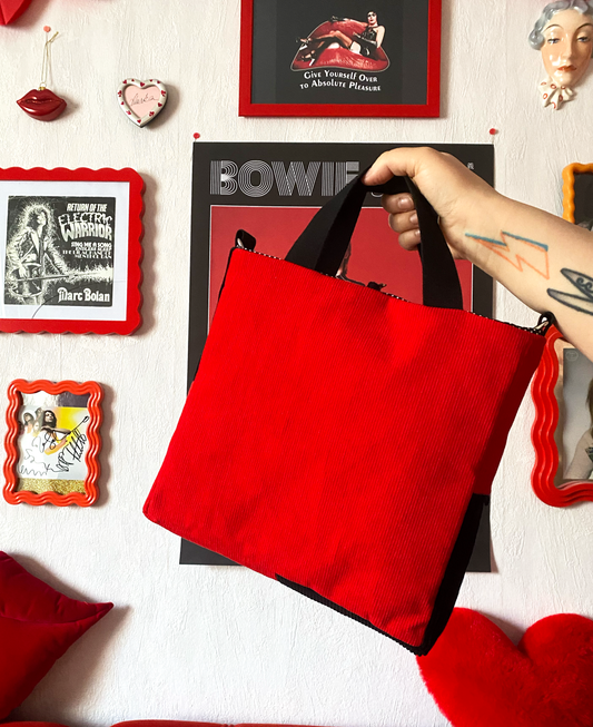 Molli-laukku • musta + punainen