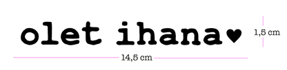 Olet ihana • peilitarra